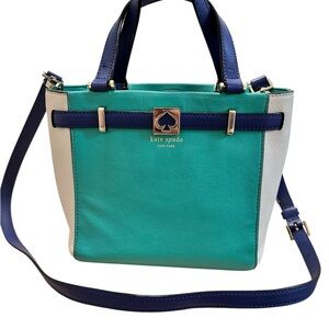 Kate Spade Blue and Green Crossbody Bag